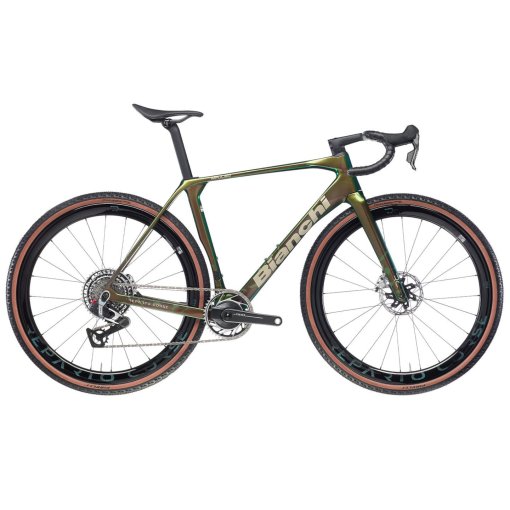 Picture of Bianchi IMPULSO RC - Red AXS - Carbon Gravel Bike - 2026 - raudibotn camo / sand full glossy