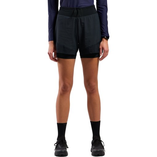 Foto de Odlo Pantalones Cortos Trail Running 2 en 1 Mujer - X-Alp 5 Inch - negro