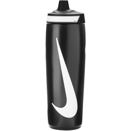 Foto de Nike Botella de Agua Deportiva - Refuel Bottle Grip 24oz/709ml - negro/negro/blanco 091
