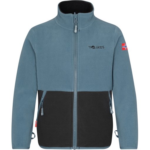 Foto de Trollkids Chaqueta Polar Niño - Storfjord - Steel Blue/Negro