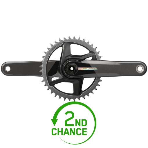Image of SRAM Force 1 Crankset - Carbon | DUB | Wide | 1x12-speed | D2 - 40 Teeth | Unicorn Grey - Special Offer - 2nd Choice