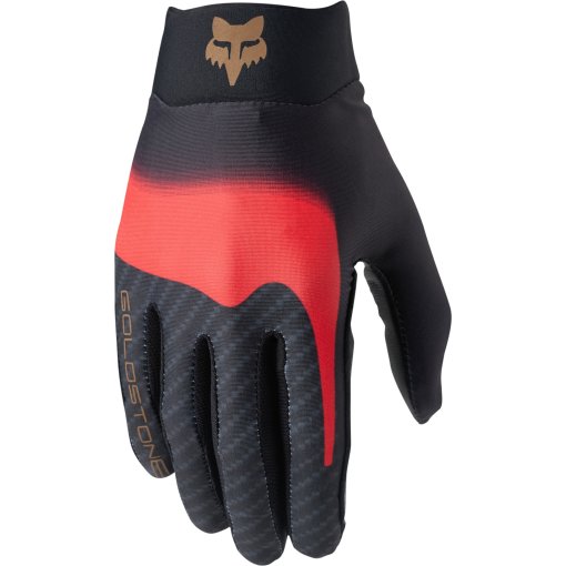 Zdjęcie: FOX Flexair Męskie rękawiczki MTB z skórzaną dłonią - LP Goldstone SE - black