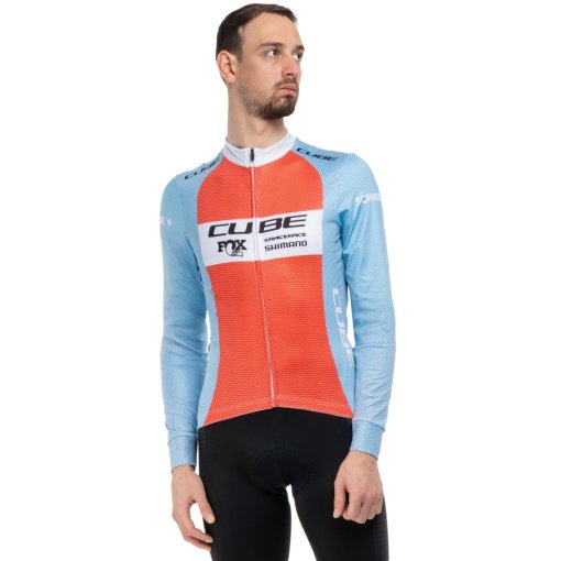 Foto de CUBE Maillot de Manga Larga Hombre - ROAD/XC X Factory Racing - blue´n´orange