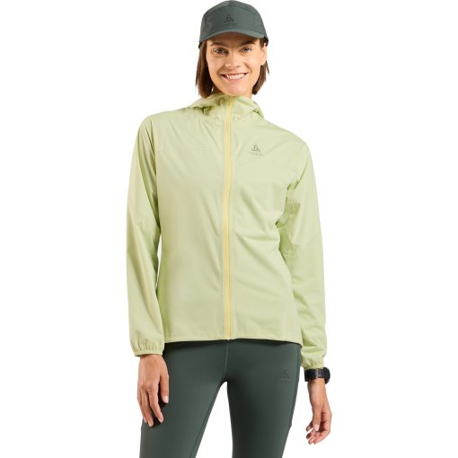 Foto de Odlo Chaqueta Impermeable Running Mujer - X-Alp Performance Knit - shadow lime