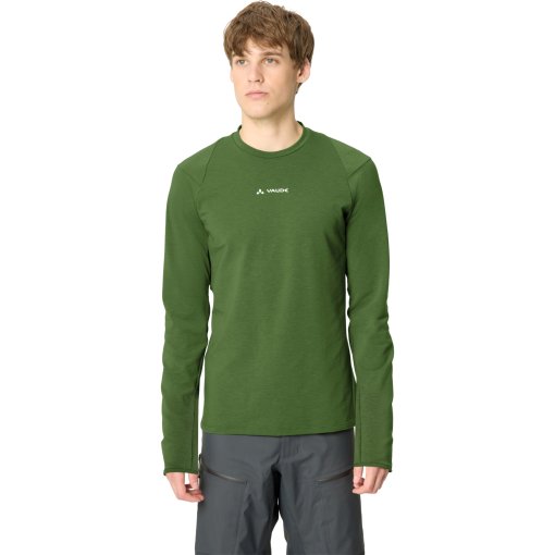 Photo produit de Vaude Monviso Crew Neck T-shirt manches longues pour hommes - thyme
