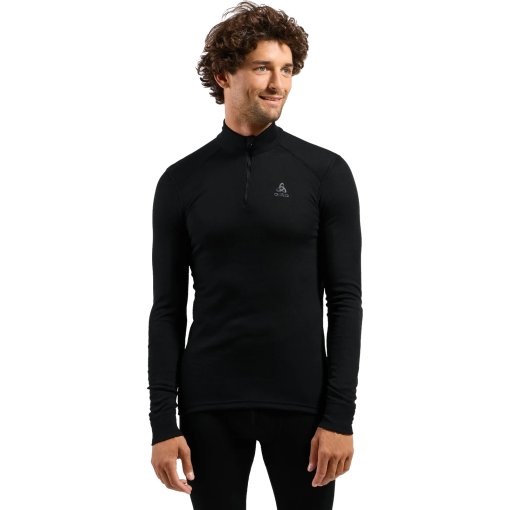 Foto de Odlo Camiseta Interior Manga Larga Hombre - Active Warm Half-Zip Turtleneck - negro