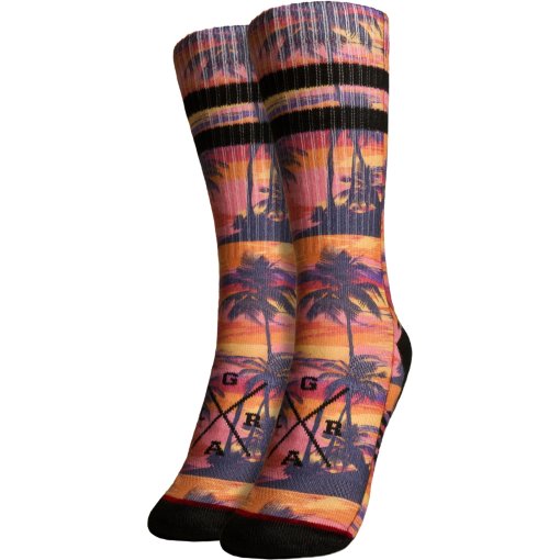 Photo produit de Loose Riders Chaussettes Techniques - Sunset Palms Hawaii