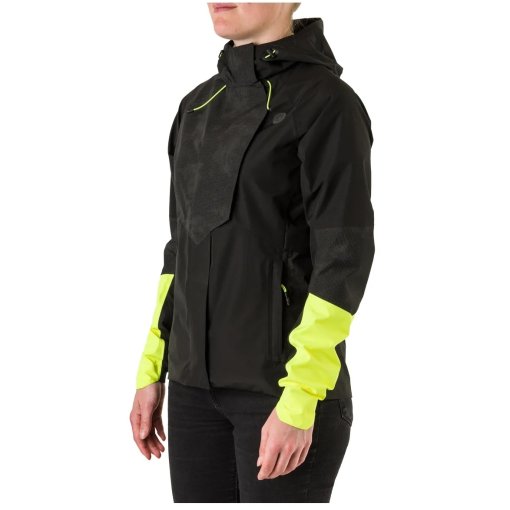 Produktbild von AGU Commuter Tech Regenjacke Damen - hi-vis black/reflection