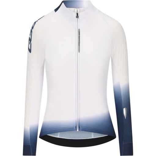 Photo produit de Q36.5 Maillot Manches Longues Femme - Gregarius Hybrid Collar Fade - white