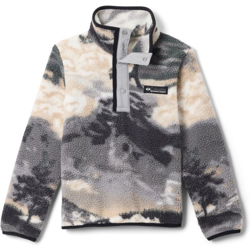 Produktbild von Columbia Helvetia II Printed Half Snap Fleecepullover Kinder - Shark Dreaming/Columbia Grey