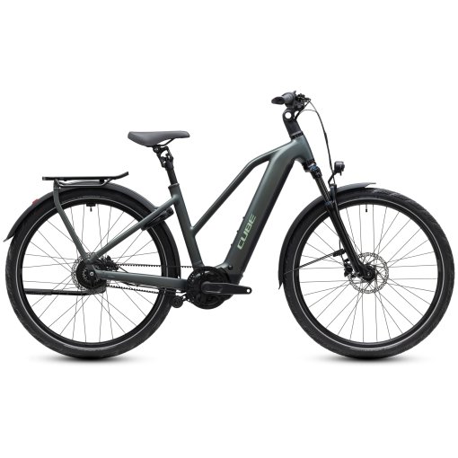 Foto de CUBE Bicicleta Eléctrica Trekking - Trapeze - KATHMANDU HYBRID Deluxe Pro 800 - 2027 - blackforest / chrome