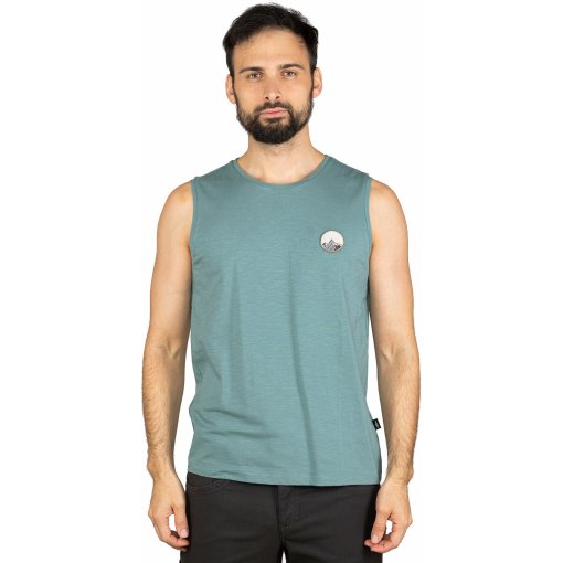 Photo produit de Chillaz Débardeur Homme - Calanques Mountain Patch - dark arctic