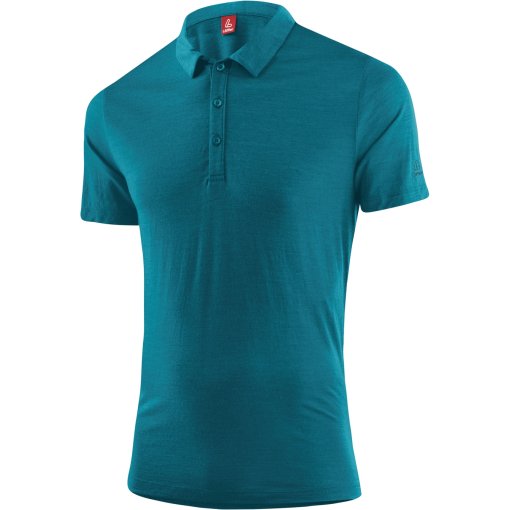 Produktbild von Löffler Merino-Tencel™ Poloshirt Herren - blue coral 373