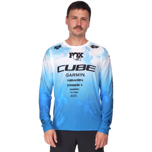 Produktbild von CUBE MTB X Actionteam Langarmtrikot Herren - topas blue