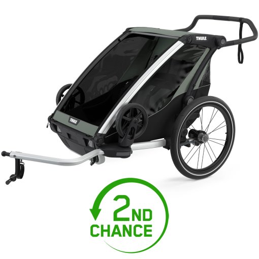 Photo produit de Thule Chariot Lite 2 - Remorque Vélo pour 2 Enfants - agave - Second Choix