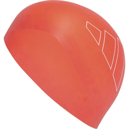 Image of adidas Adult Logo Swim Cap - bright red/white IM1049