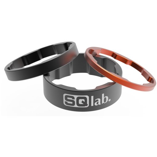 Photo produit de SQlab Spacer Set 1 1/8&quot; - Aluminium - black/orange