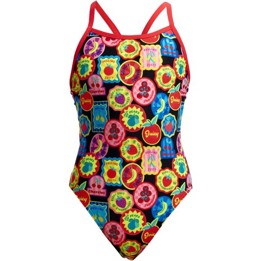 Photo produit de Funkita Single Strap Eco Maillots de bain une pièce pour filles - Berry Good