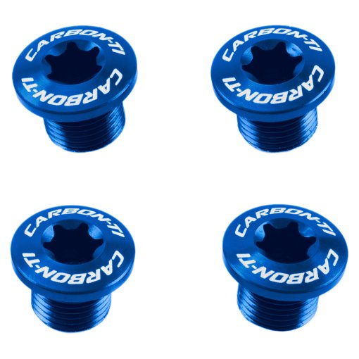 Produktbild von Carbon-Ti X-Fix Kettenblattschrauben für X-Ring Evo - blau