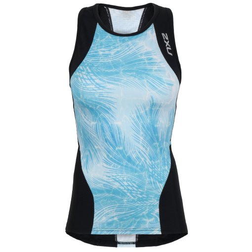 Photo produit de 2XU Debardeur Femme - Perform Tri - black/aqua mirage