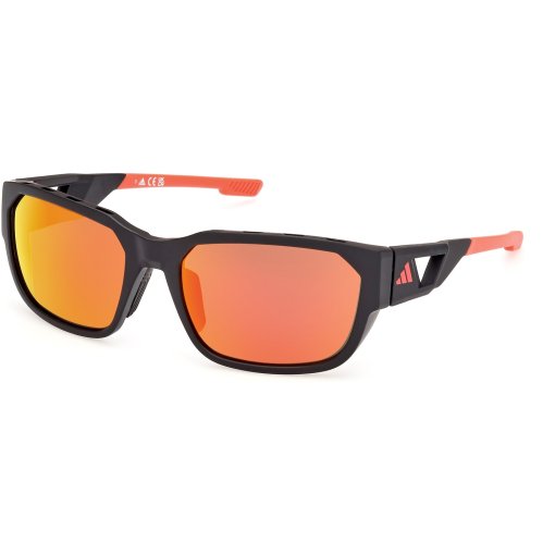 Photo produit de adidas Lunettes de Soleil - SP0092 - Matte Black / Mirror Roviex