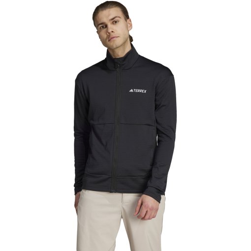 Produktbild von adidas TERREX Multi Light Fleecejacke Herren - schwarz IB1818