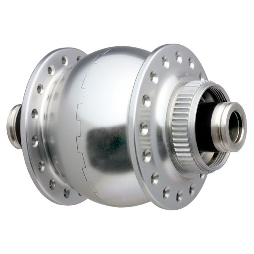 Foto de SON 28 12 Buje con dinamo - Centerlock - 12x100mm - 32 agujeros - anodizado de plata