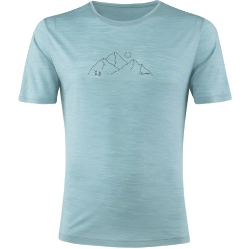 Produktbild von Löffler Mountains Merino-Tencel™ Printshirt Herren - titan 929