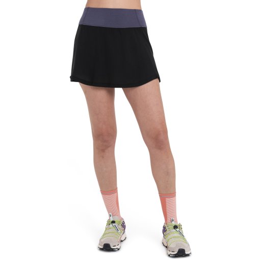 Foto de Icebreaker Falda Pantalón Corto Mujer - Merino 125 Cool-Lite™ Active - Negro/Graphite