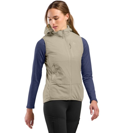 Foto de Odlo Chaleco Térmico Mujer - Ascent Wool Hybrid - agate gray