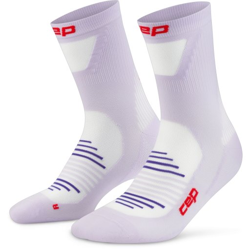 Productfoto van CEP Pro Run Ultralight Mid Cut Compressiesokken Dames - lilac