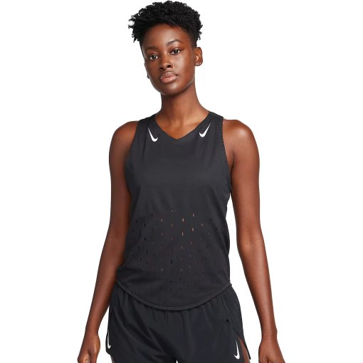 Foto de Nike Camiseta de Tirantes Mujer - AeroSwift Dri-FIT ADV - negro/blanco/blanco FN2504-010