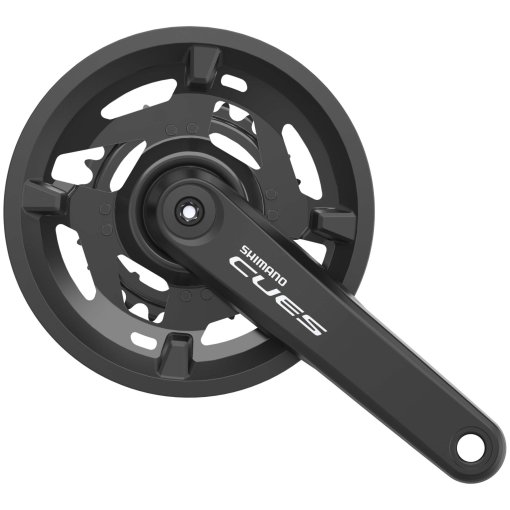 Produktbild von Shimano CUES FC-U4010-2 Kurbelgarnitur - 9/10/11-fach - mit Kettenschutz