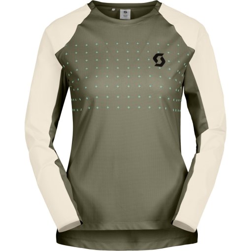 Foto de SCOTT Maillot de Manga Larga Mujer - Trail Vertic Pro - hay green/cotton white