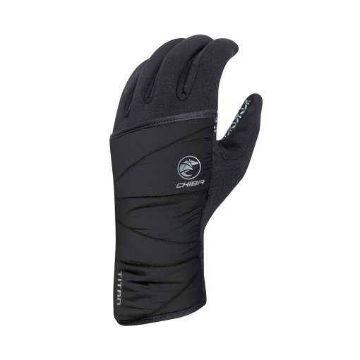 Foto de Chiba Guantes Ciclismo con Funda - Polarfleece Titan - negro