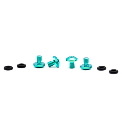 Foto de OAK Components Juego de pernos de purga - Titanio | SRAM Bleedport Aceite mineral | 4 piezas - verde