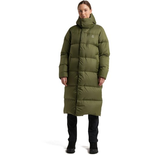 Produktbild von Haglöfs Long Down Parka Damen - olive green 4VY