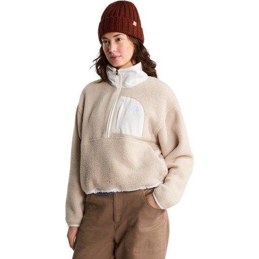 Slika izdelka The North Face Yumiori Off Peak Ženska flis jakna z 1/2 zadrgo - Timeless Taupe/White Dune