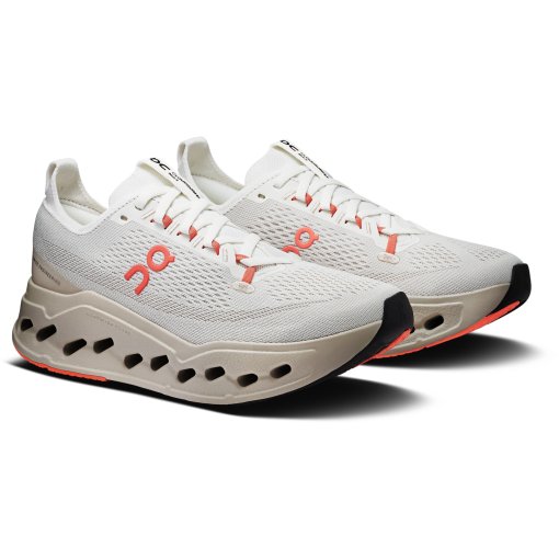 Foto de On Zapatillas Running Mujer - Cloudsurfer Max Wide - Ivory | Salmon