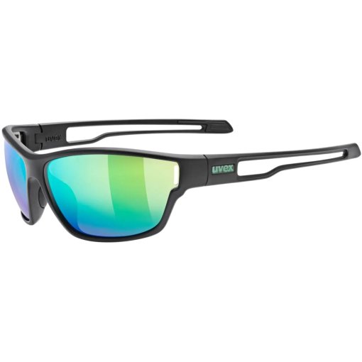 Photo produit de Uvex sportstyle 806 Lunettes vélo - black matt/mirror green