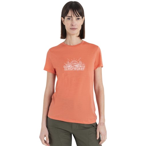 Immagine prodotto da Icebreaker Maglietta Donna - Merino 150 Tech Lite III IB Grown Naturally - Tang