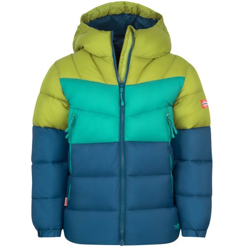 Foto de Trollkids Chaqueta Niño - Kirkenes - Pear Green/Madeira Blue/Sea Green