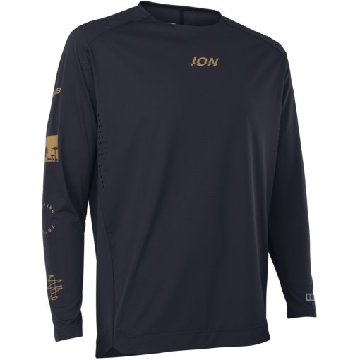 Picture of ION Bike Scrub Long Sleeve Jersey Unisex - Black