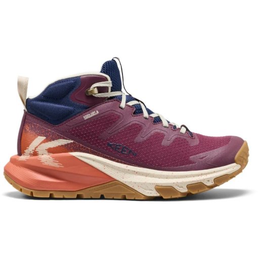 Picture of KEEN Targhee Apex Mid Waterproof Hiking Shoes Women - Fig/Burnt Brick