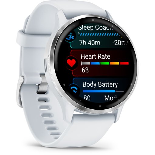 Produktbild von Garmin Venu 3 GPS Smartwatch - steinweiß/silber