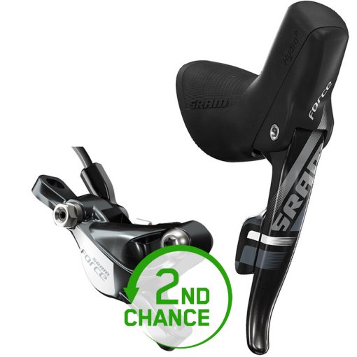 Produktbild von SRAM Force 22 / 1 / CX1 Moto DoubleTap Brems-/Schalthebel + Hydraulische Scheibenbremse - Postmount - Moto - rechts | 11-fach - schwarz - B-Ware