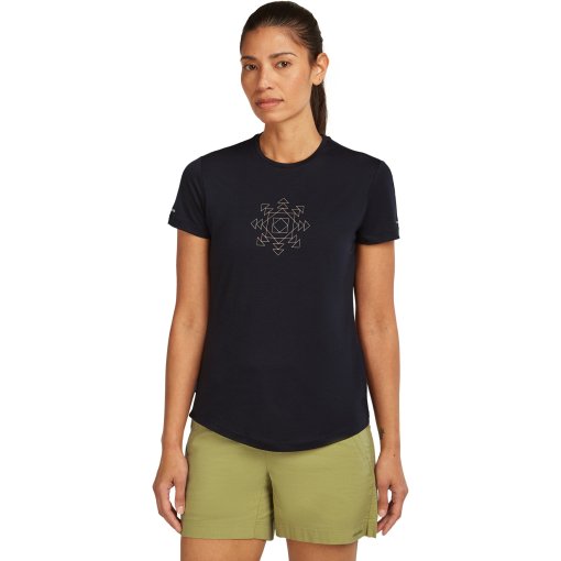 Foto de Icebreaker Camiseta Mujer - Merino 125 Cool-Lite™ Sphere Fusion - Negro