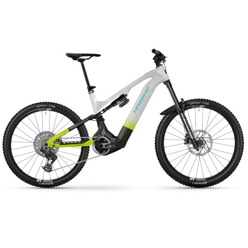 Immagine prodotto da Haibike MTB Elettrica Carbonio - HYBE CF 11 - 2026 - sparkling white/splatter black/radiant green