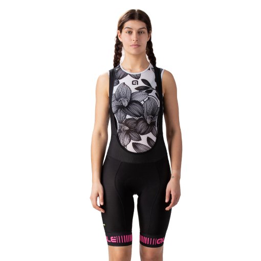 Foto de Alé Culotte Corto con Tirantes Mujer - PR.R Strada - black/fluo pink