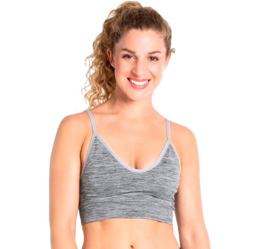 Produktbild von Odlo Padded Seamless Soft 2.0 Sport BH Damen - light grey melange